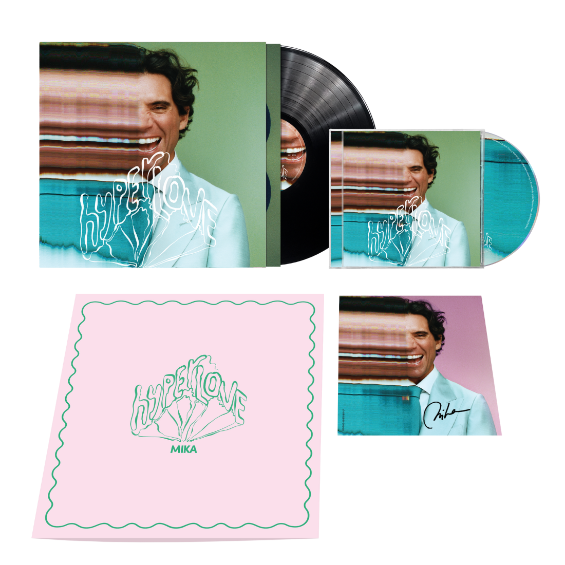 HYPERLOVE LP, CD + SIGNED ART CARD